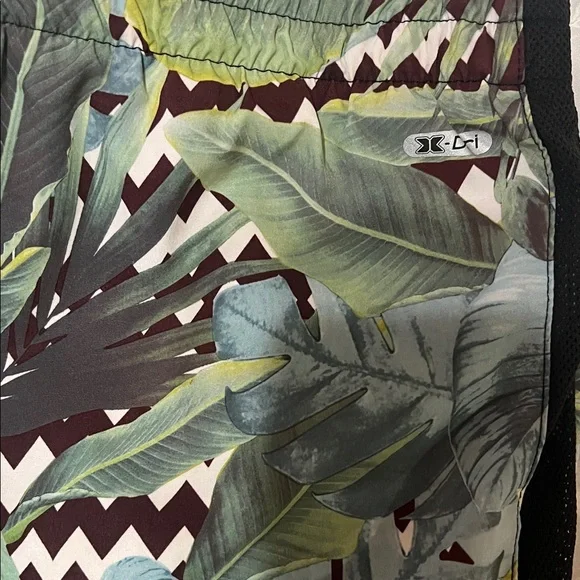 RBX Women's Athletic Shorts with Tropical Print - Picture 9 of 10